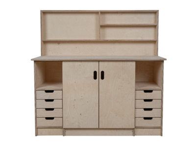 Olympus 10.2 Multi-purpose wooden workbench, storage cabinet (H-90cm, D-60cm, L-145cm)