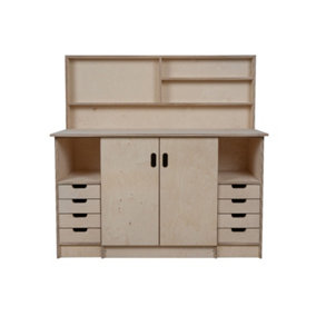 Olympus 10.2 Multi-purpose wooden workbench, storage cabinet (H-90cm, D-60cm, L-145cm)