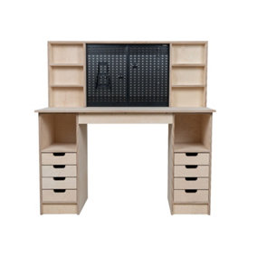 Olympus 2.3 Multi-purpose wooden workbench, storage cabinet (H-90cm, D-60cm, L-145cm)
