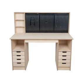Olympus 2.5 Multi-purpose wooden workbench, storage cabinet (H-90cm, D-60cm, L-145cm)