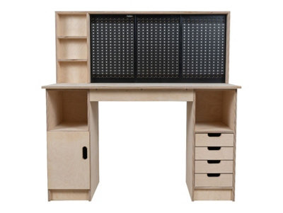 Olympus 3.5 Multi-purpose wooden workbench, storage cabinet (H-90cm, D-60cm, L-145cm)