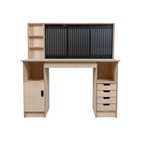 Olympus 3.5 Multi-purpose wooden workbench, storage cabinet (H-90cm, D-60cm, L-145cm)
