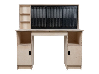 Olympus 4.5 Multi-purpose wooden workbench, storage cabinet (H-90cm, D-60cm, L-145cm)
