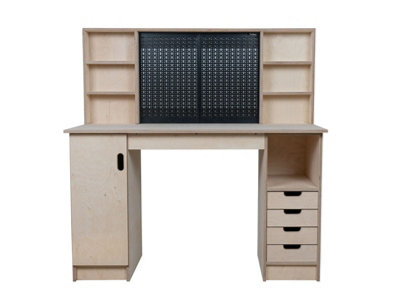 Olympus 6.3 Multi-purpose wooden workbench, storage cabinet (H-90cm, D-60cm, L-145cm)