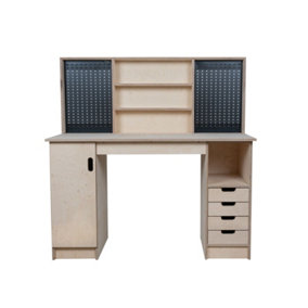 Olympus 6.4 Multi-purpose wooden workbench, storage cabinet (H-90cm, D-60cm, L-145cm)