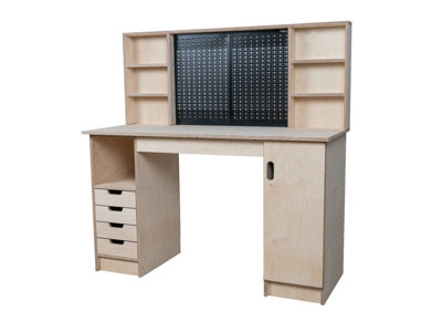 Olympus 7.3 Multi-purpose wooden workbench, storage cabinet (H-90cm, D-60cm, L-145cm)