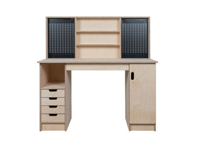Olympus 7.4 Multi-purpose wooden workbench, storage cabinet (H-90cm, D-60cm, L-145cm)