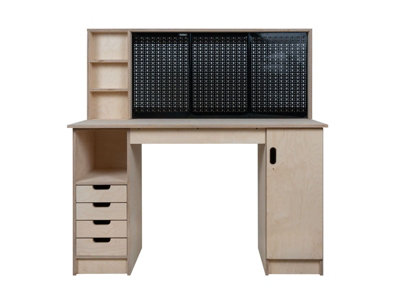 Olympus 7.5 Multi-purpose wooden workbench, storage cabinet (H-90cm, D-60cm, L-145cm)