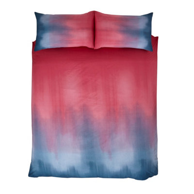 Ombre Polycotton Duvet Set With Pillowcase