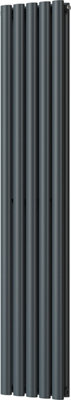 Omeara - Anthracite Vertical Radiator H1600mm x W290mm Double Panel