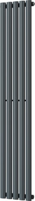 Omeara - Anthracite Vertical Radiator H1600mm x W290mm Single Panel