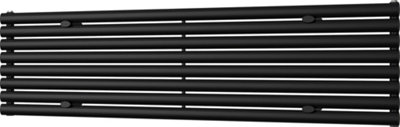 Omeara Axis - Black Horizontal Radiator H464mm x W1800mm Single Panel