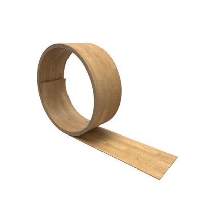 OMEGA Nat Block Oak Kitchen Edging Strip - 4200mm x 43mm