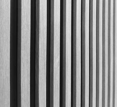 Omega Plastics Slatted 3D Decorative Wall Panel Granada 10 Pack