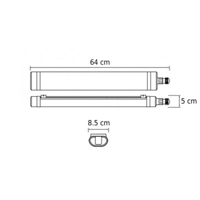 OMNIA - CGC White Slim LED IP65 4000K Waterproof Strip Light