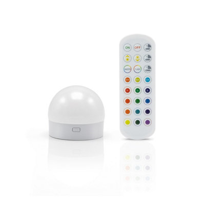 Omniance Rechargeable Wireless LED Light with Remote & Magnetic Mount - 1 Pack