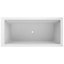 Omnitub Deluxe Extra Fibreglass White 0 tap hole Deep Bath (L)1900mm (W)900mm (H)625mm