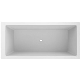 Omnitub Deluxe Extra Fibreglass White 0 tap hole Deep Bath (L)1900mm (W)900mm (H)625mm