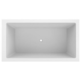 Omnitub Deluxe Extreme Fibreglass White 0 tap hole Deep Bath (L)1750mm (W)950mm (H)625mm