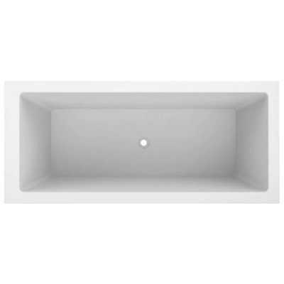 Omnitub Deluxe Fibreglass White 0 tap hole Deep Bath (L)1700mm (W)750mm (H)625mm