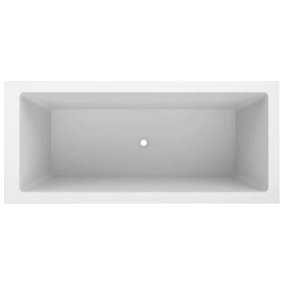 Omnitub Deluxe Fibreglass White 0 tap hole Deep Bath (L)1700mm (W)750mm (H)625mm