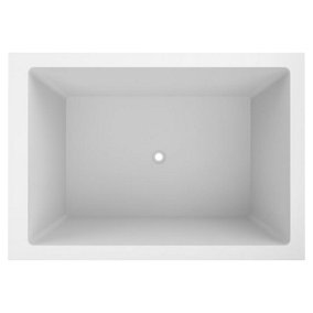 Omnitub Duo Extra Fibreglass White 0 tap hole Deep Bath (L)1500mm (W)1050mm (H)625mm