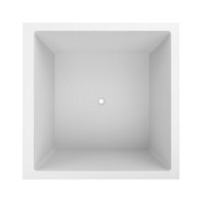 Omnitub Duo Extreme Fibreglass White 0 tap hole Deep Bath (L)1400mm (W)1400mm (H)625mm