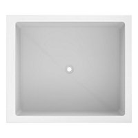 Omnitub Duo Flow Fibreglass White 0 tap hole Deep Bath (L)1400mm (W)1200mm (H)625mm