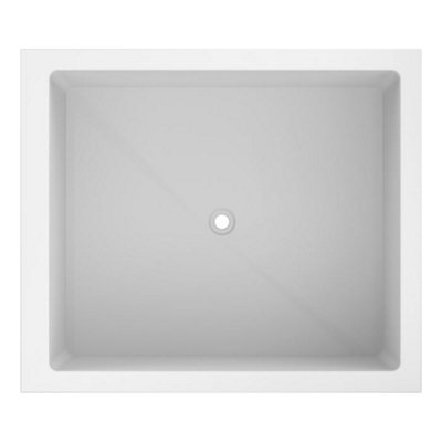 Omnitub Duo Flow Fibreglass White 0 tap hole Deep Bath (L)1400mm (W)1200mm (H)625mm