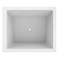 Omnitub Duo Plus Fibreglass White 0 tap hole Deep Bath (L)1250mm (W)1050mm (H)625mm