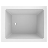 Omnitub Solo Extra Fibreglass White 0 tap hole Deep Bath (L)1150mm (W)900mm (H)625mm