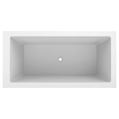 Omnitub Solo Extreme Fibreglass White 0 tap hole Deep Bath (L)1600mm (W)800mm (H)625mm