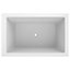 Omnitub Solo Flow Fibreglass White 0 tap hole Deep Bath (L)1400mm (W)900mm (H)625mm