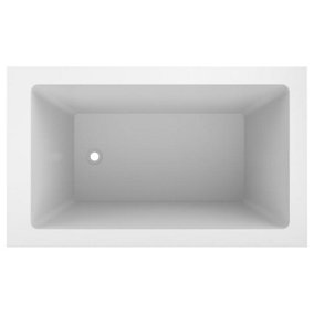 Omnitub Solo Plus Fibreglass White 0 tap hole Deep Bath (L)1250mm (W)750mm (H)625mm