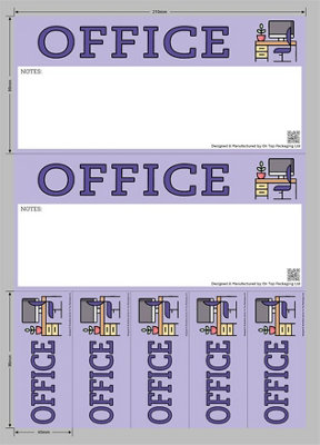 On Top Packaging Moving Day Sticker Set - Office