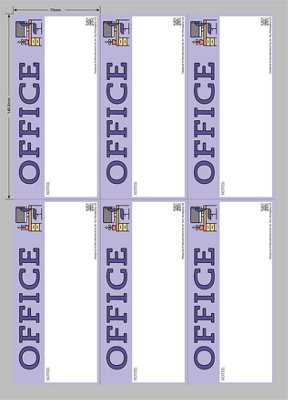 On Top Packaging Moving Day Sticker Set - Office