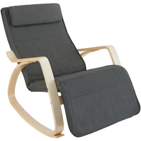 Onda Rocking Chair - Relaxing Indoor Chair - dark grey