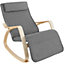 Onda Rocking Chair - Relaxing Indoor Chair - light grey