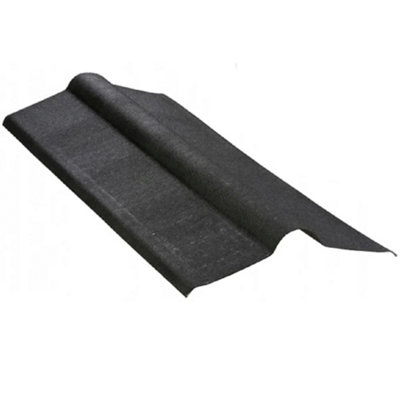 Onduline 3mm Black Bitumen Roofing Ridge Capping Verge BituRidge Plus - 900mm Fits All Brands Of Corrugated Bitumen Roofing Sheets