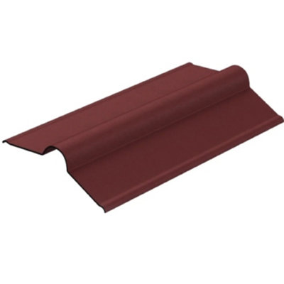 Onduline 3mm Red Bitumen Roofing Ridge Capping Verge - BituRidge Plus - 900mm Fits All Brands Of Corrugated Bitumen Roofing Sheets