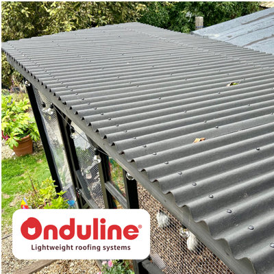 Onduline Classic Bitumen Roof Sheet Red 2m x 950mm x 3mm Pack of 5