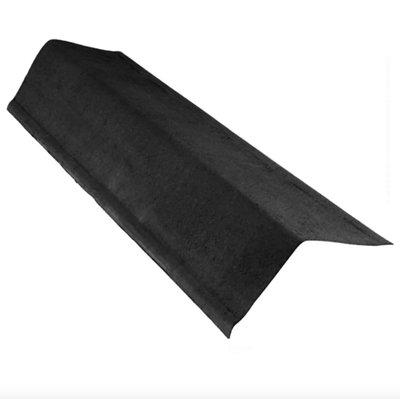 Onduline Heavy Duty 3mm Black Roofing Verge - Roofing Ridge Capping - Gable Trim For Corrugated Bitumen Roof Sheet