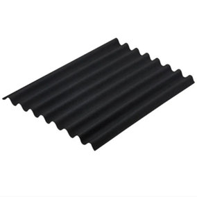 Onduline Premium Black Bitumen Corrugated Roofing Sheets 1000x760mm