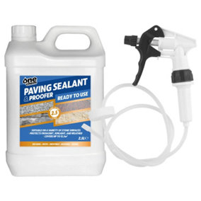 One Chem - Paving Sealant and Proofer - 2.5 Litre Water Seal - with Long Hose Trigger