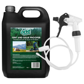 One Chem Tent and Gear Waterproof 5 Litre Spray with Long Hose Trigger