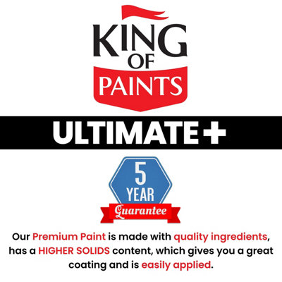 One Coat Dark Grey Fence Paint King of Paints 5Litres Ultimate+