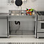 One Compartment Commercial Freestanding Stainless Steel Kitchen Sink with Right Drainboard 100 cm