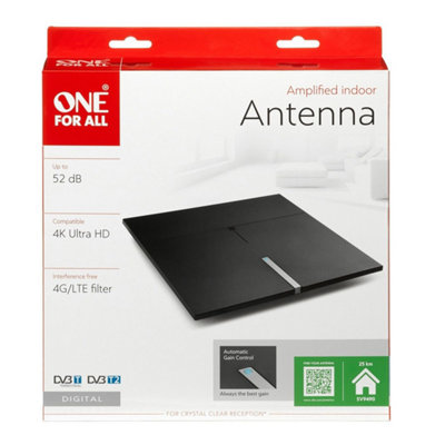 One For All Amplified Indoor Digital TV Aerial 52dB £16.99 at B&Q