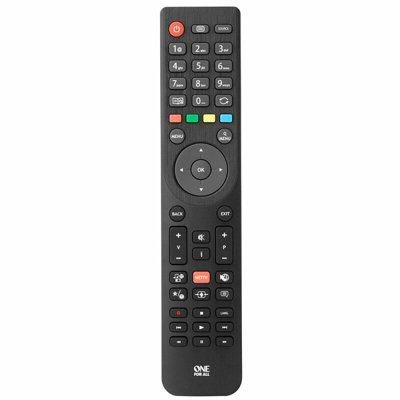 One For All Replacement Telefunken TV Remote Control Black No Setup Req ...