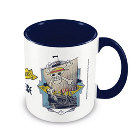 One Piece The Going Merry Inner Two Tone Mug White/Blue (One Size)